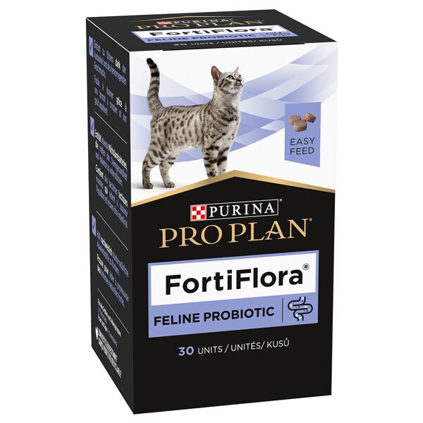 pro plan fortiflora feline probiotic chew alimento complementare per gatto - 2 x 15 g (2 x 30 pz)
