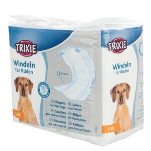 Trixie Pannolini a fascia per cani maschi - Tg. L–XL: 60–80 cm, 12 pz
