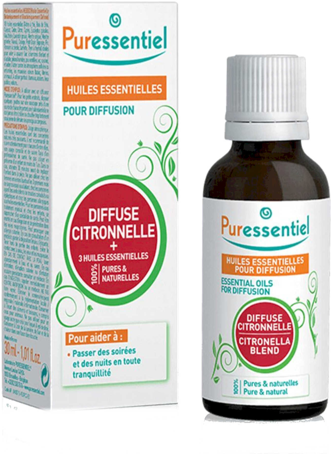 puressentiel oli essenziali per diffusione citronella +3 olii essenziali 30ml