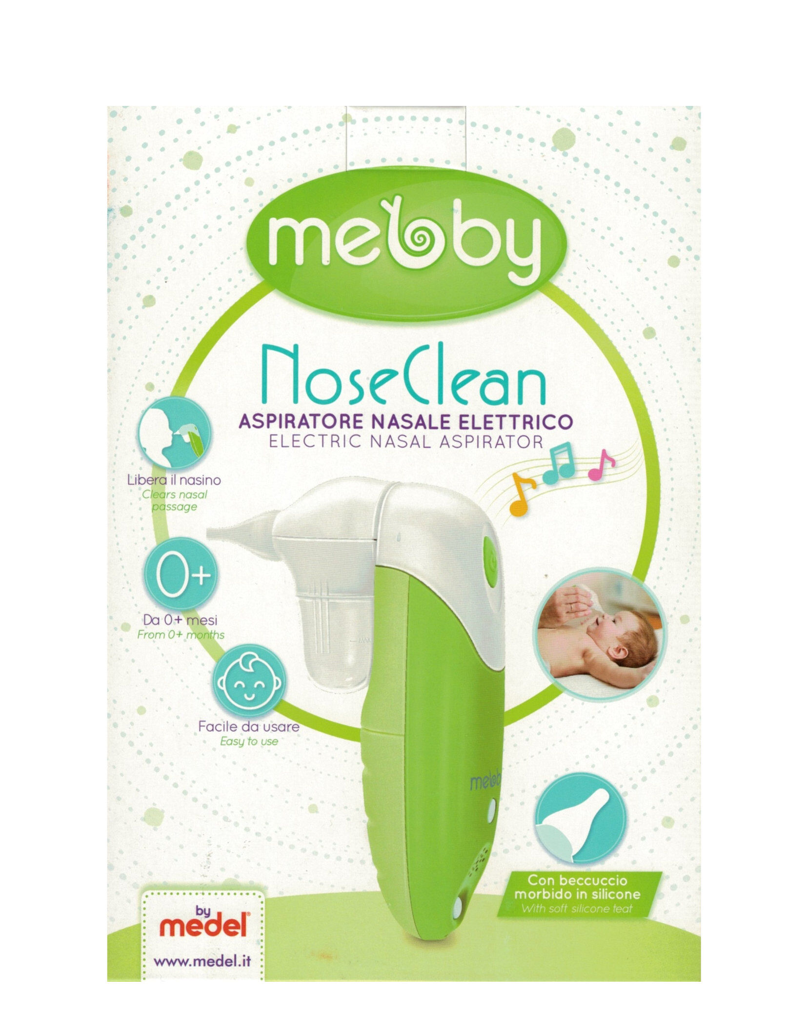 MEDEL Mebby - Nose Clean Aspiratore Nasale Elettrico