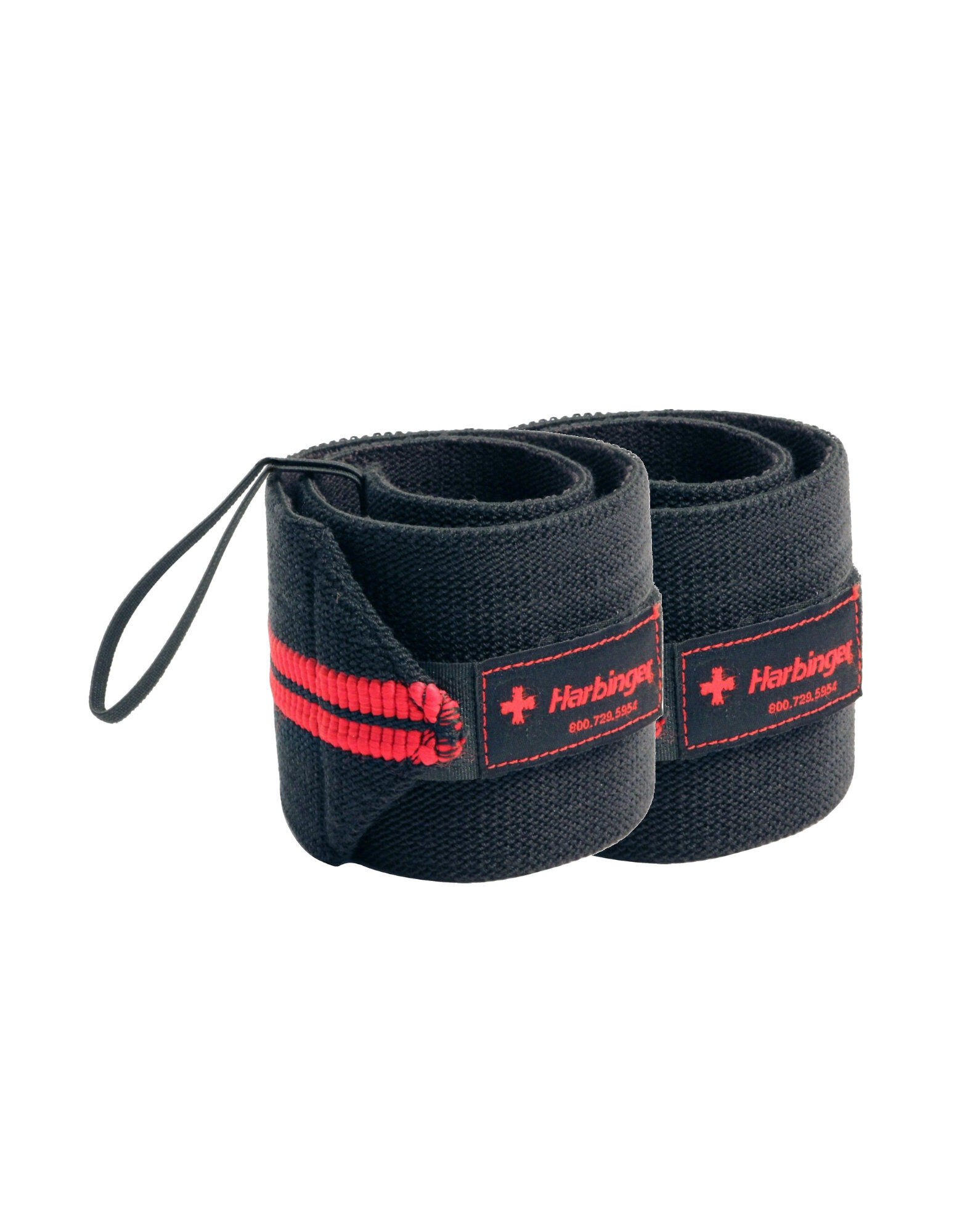 HARBINGER Red Line Wrist Wraps Colore: Nero / Rosso