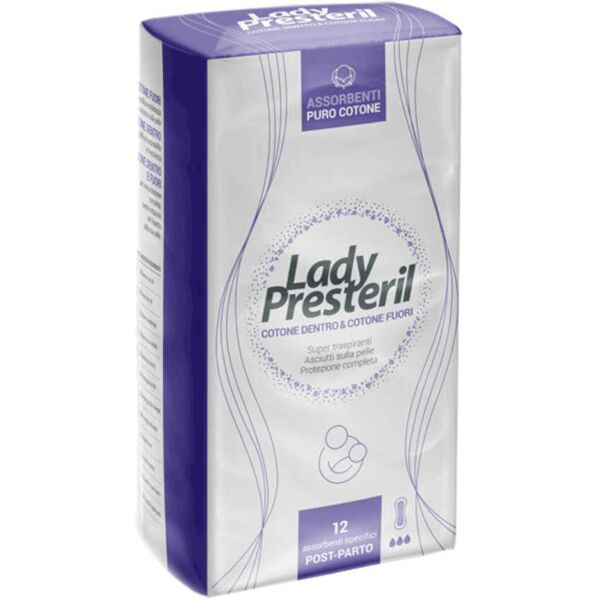 assorbenti lady presteril assorbenti specifici post parto 12 assorbenti