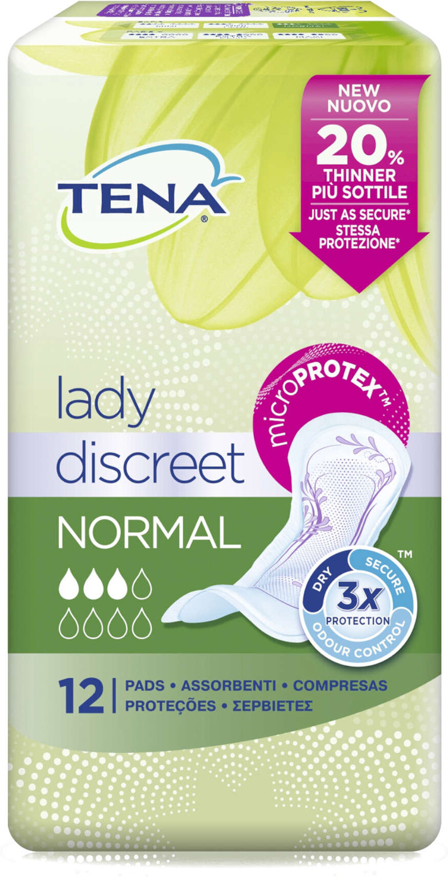 TENA Lady Discreet Assorbenti Normal 12 Pezzi