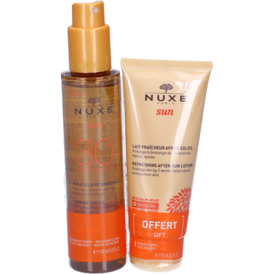 Set di Olio Abbronzante SPF30 e Latte Doposole Nuxe Sun Set di Olio Abbronzante SPF30 e Latte Doposole Nuxe Sun