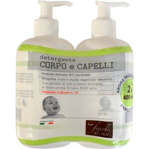 FIOCCHI DI RISO Detergente Corpo E Capelli Preparato Originale N. 18 2 X 400 Ml