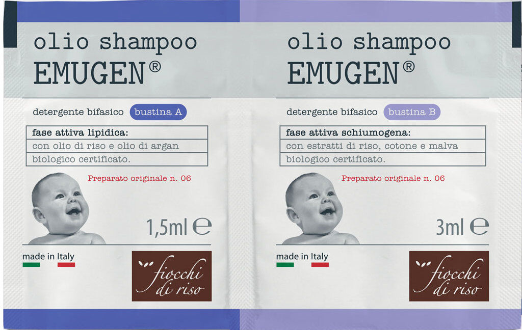 fiocchi di riso olio shampoo emugen 10 bustine