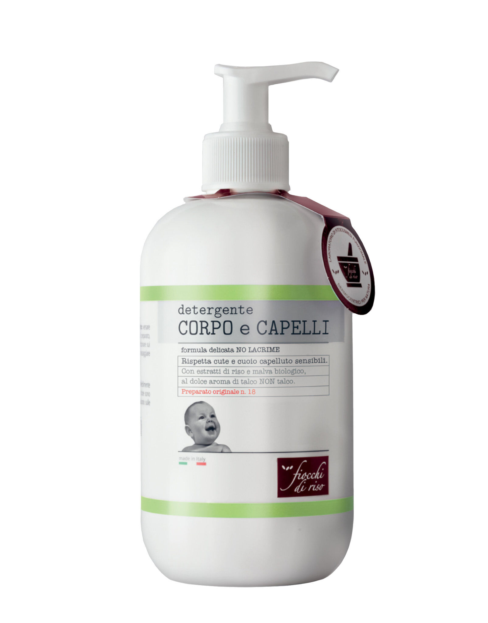 FIOCCHI DI RISO Detergente Corpo E Capelli Preparato Originale N. 18 400 Ml