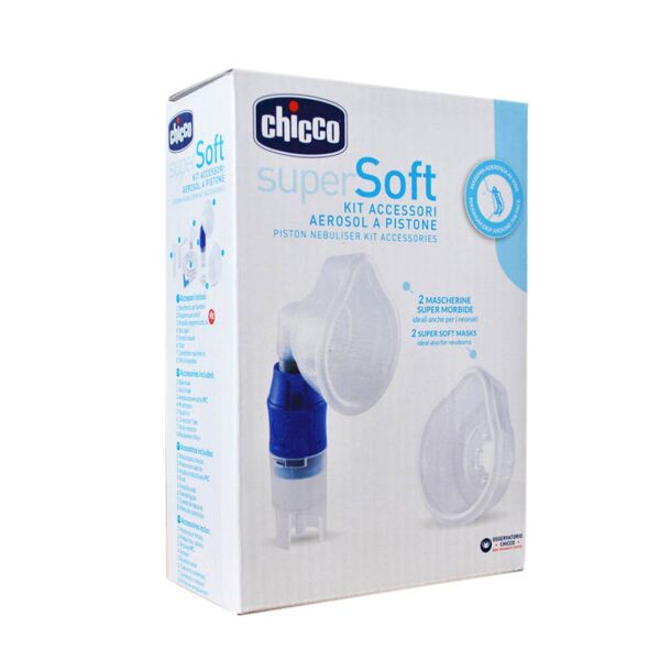 chicco super soft-kit aerosol 2 mascherine super morbide