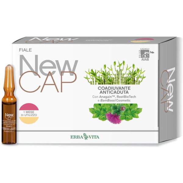 erba vita new cap - coadiuvante anti caduta 12 fiale da 10ml