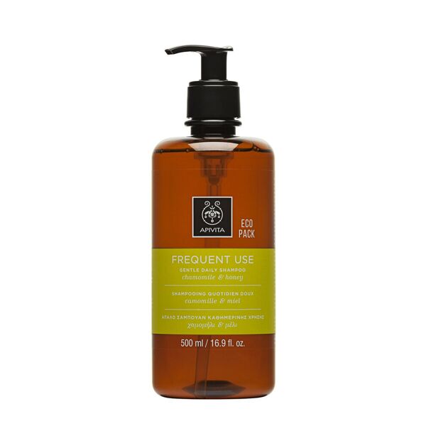 apivita frequent use gentle daily shampoo camomilla e miele 500ml