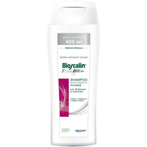 giuliani bioscalin - tricoage 45+ shampoo rinforzante 400 ml