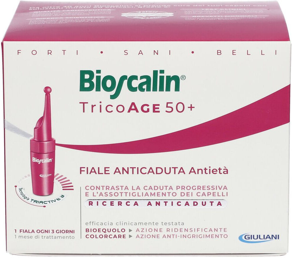 giuliani bioscalin - tricoage50+ fiale anticaduta antietà 10 fiale