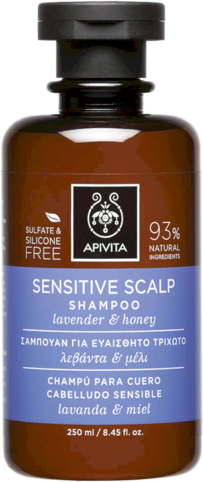 APIVITA Sensitive Scalp Shampoo Lavanda E Miele 250ml