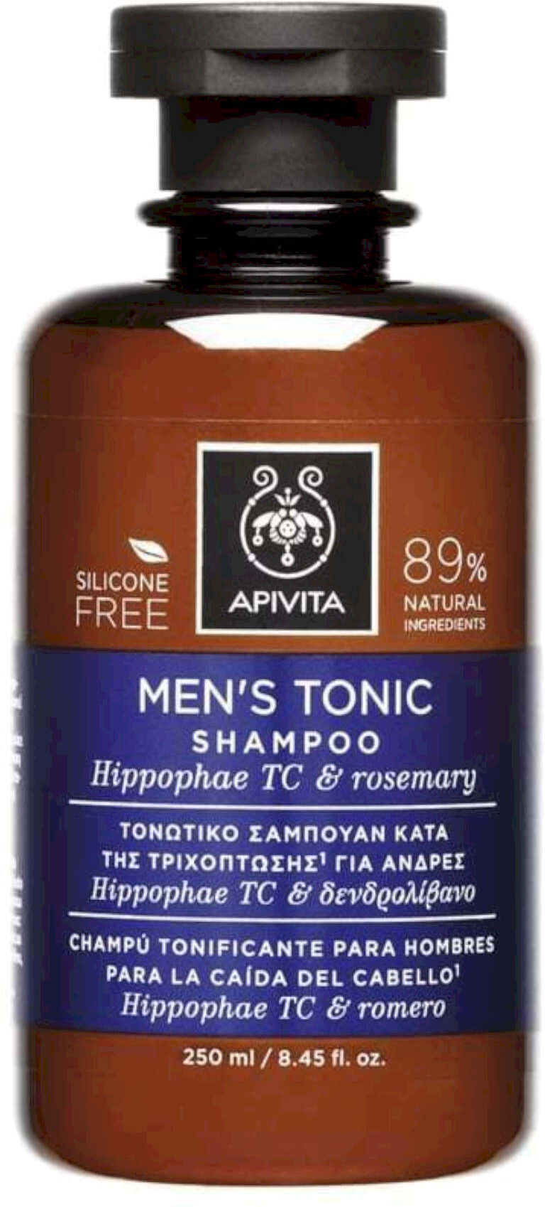 APIVITA Men'S Tonic Shampoo Hippophae Tc E Rosemary 250ml