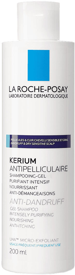 LA ROCHE-POSAY Kerium - Anti-Forfora Shampoo-Crema Cuio Capelluto Sensibile E Secco 200 Ml