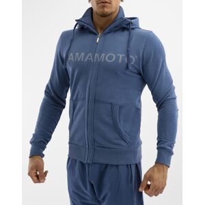 YAMAMOTO OUTFIT Sweatshirt Zip Colore: Navy Xxxl