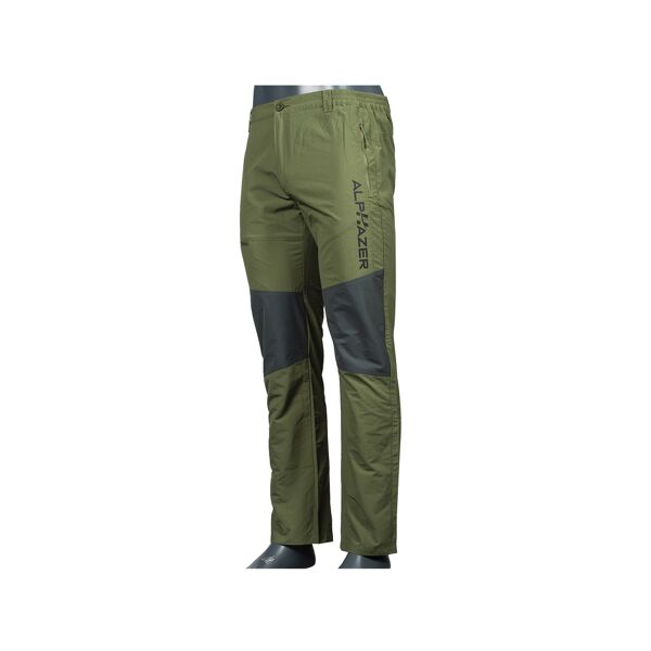 alphazer outfit pantalone da trekking uomo colore: verde xl