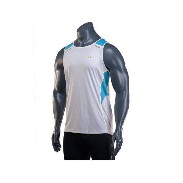 alphazer outfit canottiera uomo v.2 colore: bianco / azzurro xxl