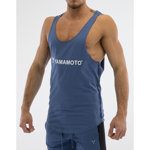 yamamoto outfit man tank top wide shoulder colore: blu m