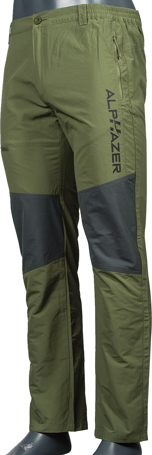 alphazer outfit pantalone da trekking uomo colore: verde m