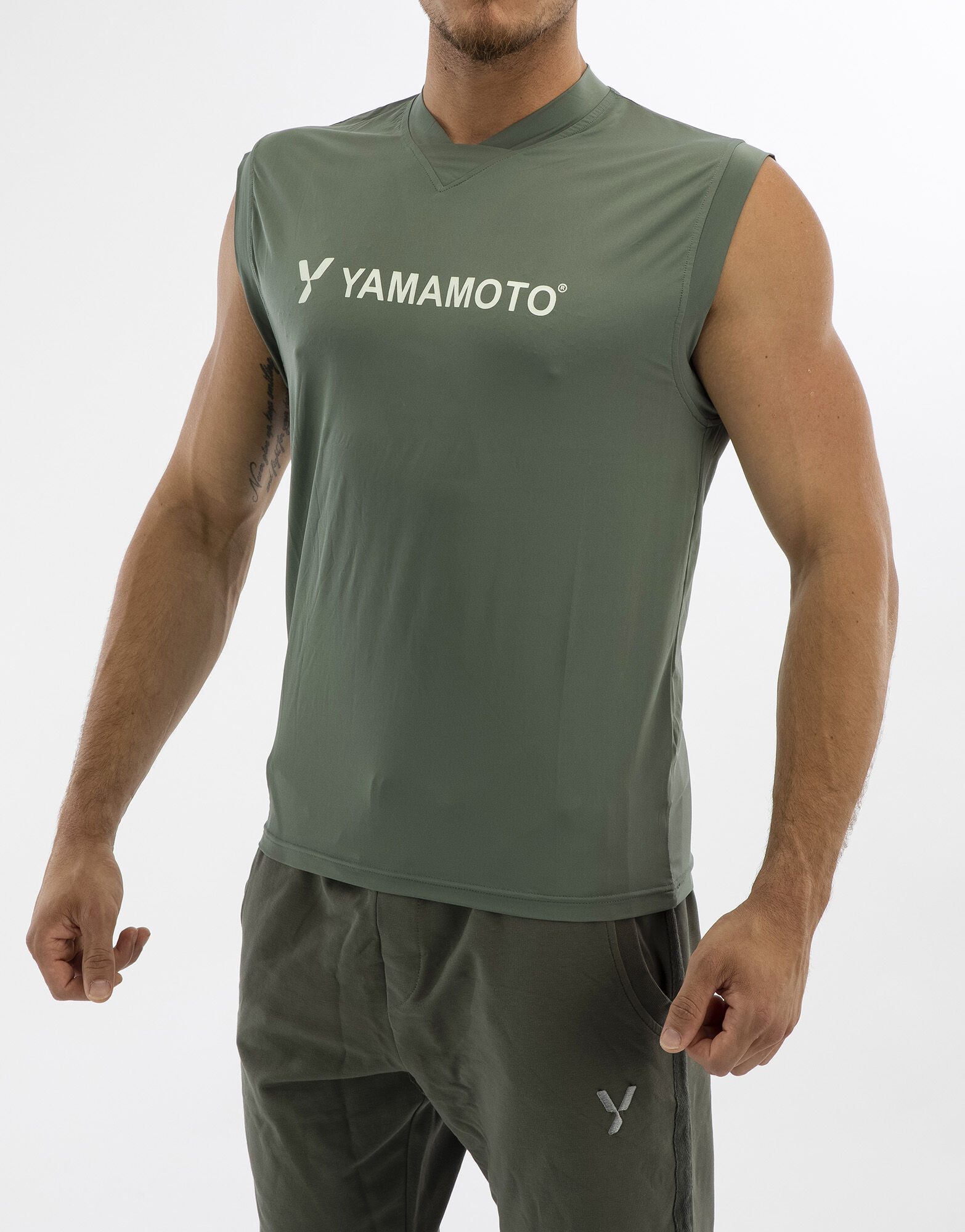 yamamoto outfit man basketball singlet colore: grigio xxxl