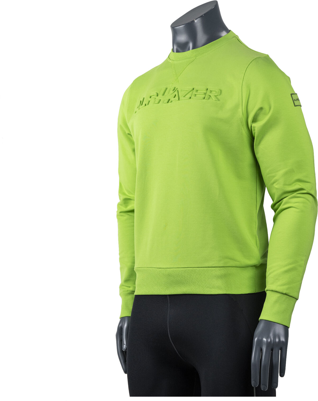 ALPHAZER OUTFIT Felpa Goffrata Uomo Colore: Verde Xxxl