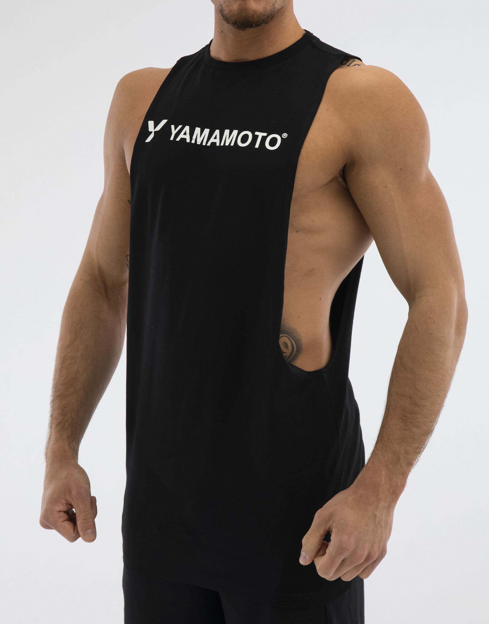 YAMAMOTO OUTFIT Man Tank Top Cut Out Colore: Nero S