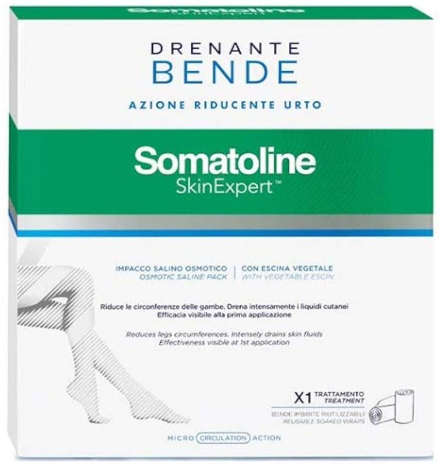 somatoline skin expert somatoline - skinexpert bende snellenti drenanti starter kit 1 applicazione