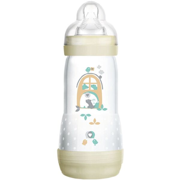 mam easy start anti-colic 4+ mesi silicone capienza: 320 ml bianco