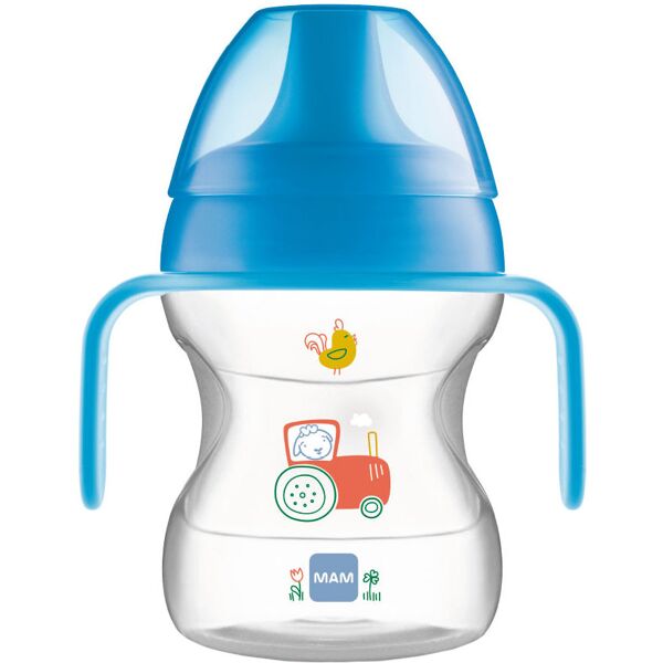 mam learn to drink cup 6+ mesi capienza: 190 ml azzurro