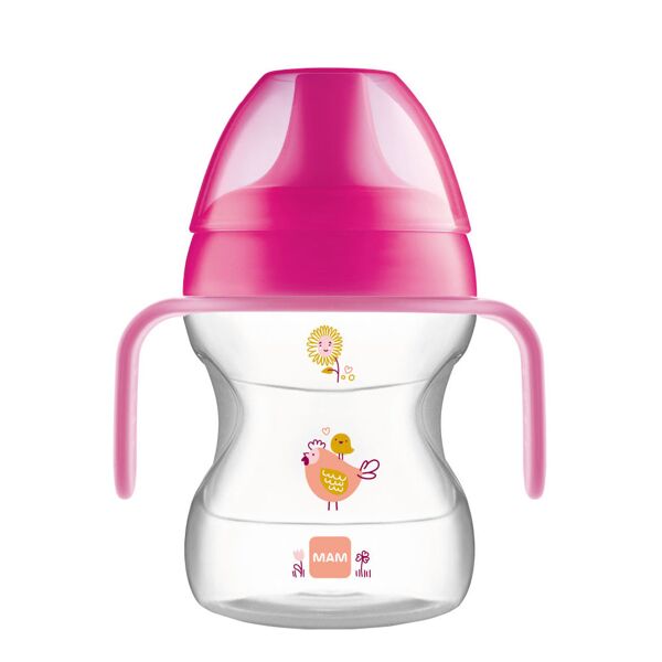 mam learn to drink cup 6+ mesi capienza: 190 ml rosa