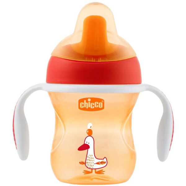 chicco training cup 6 mesi+ capienza: 200ml arancio