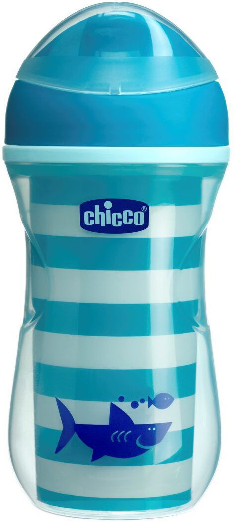 chicco active cup 14 mesi+ capienza: 266 ml azzurro e blu azzurro e blu