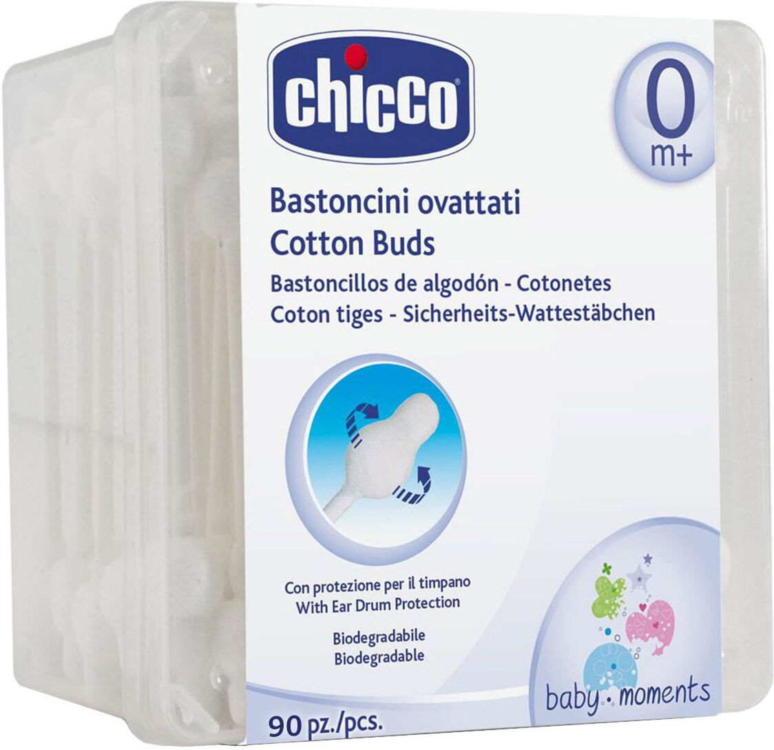 chicco bastoncini ovattati 0 mesi+ 90 bastoncini