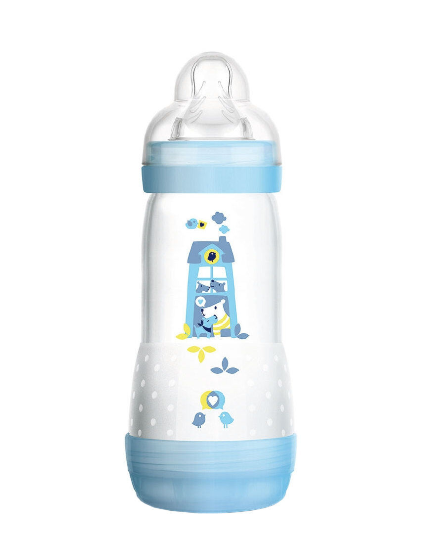 mam easy start anti-colic 4+ mesi silicone capienza: 320 ml azzurro