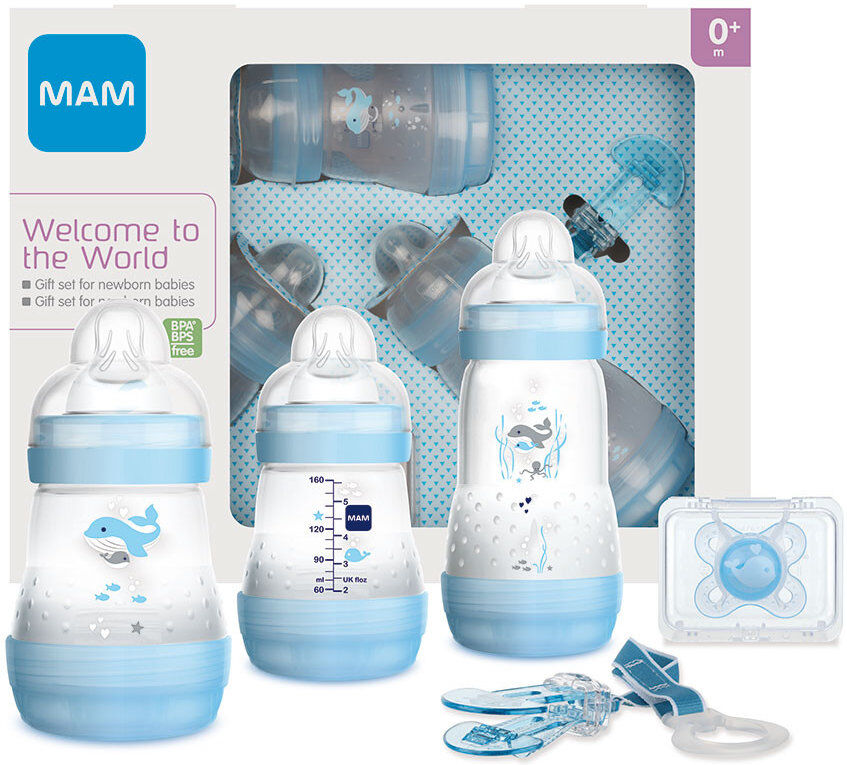 mam welcome to the world 0+ mesi 1 kit azzurro