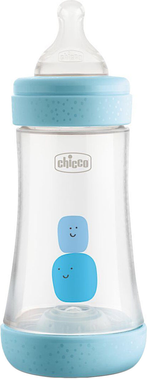 chicco biberon perfect5 2 mesi+ capienza: 240 ml azzurro azzurro