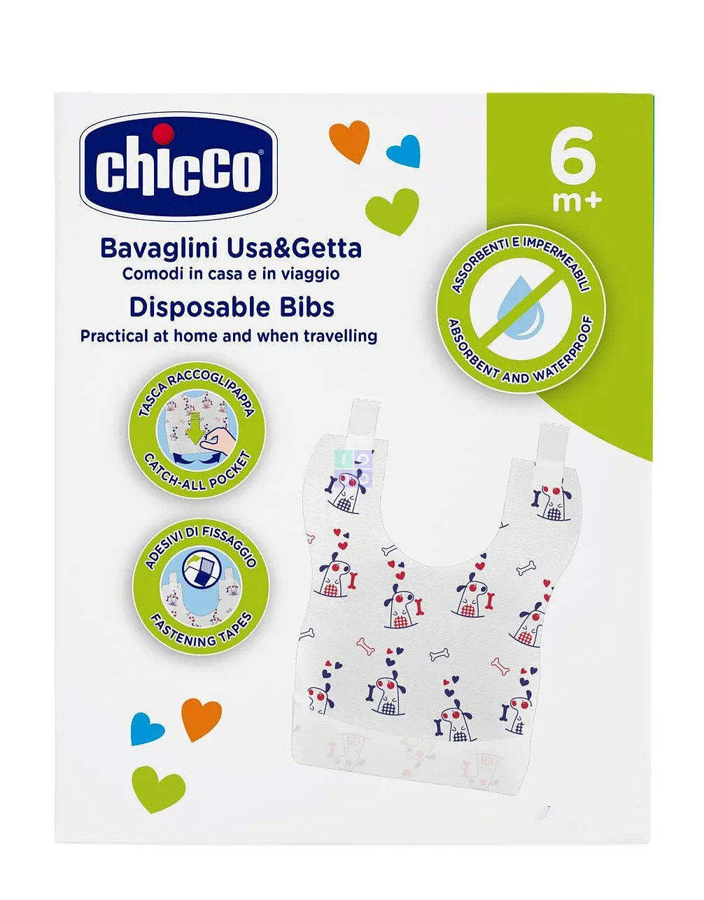 chicco ecobavaglini 6+ mesi 36 bavaglini