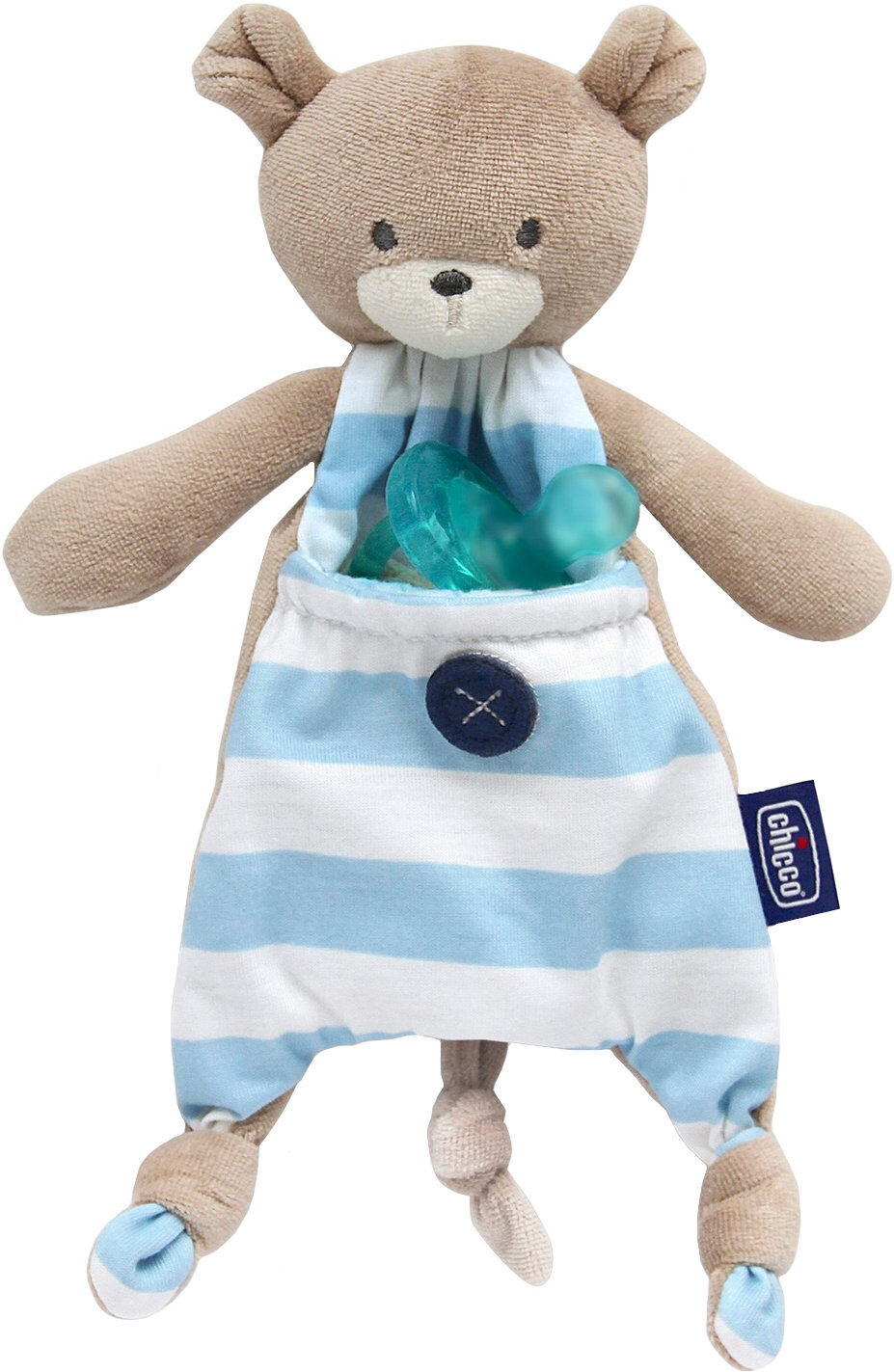 CHICCO Pocket Friend 0 Mesi+ 1 Portasucchietto Azzurro