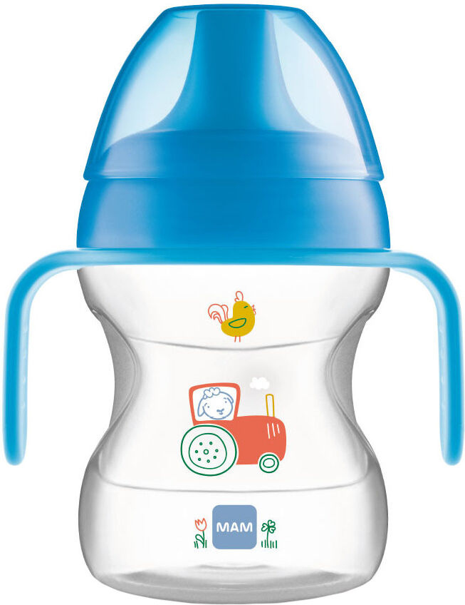 MAM Learn To Drink Cup 6+ Mesi Capienza: 190 Ml Azzurro