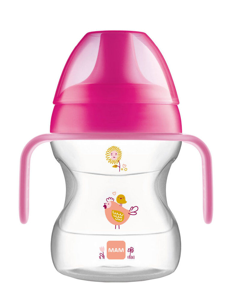 MAM Learn To Drink Cup 6+ Mesi Capienza: 190 Ml Rosa