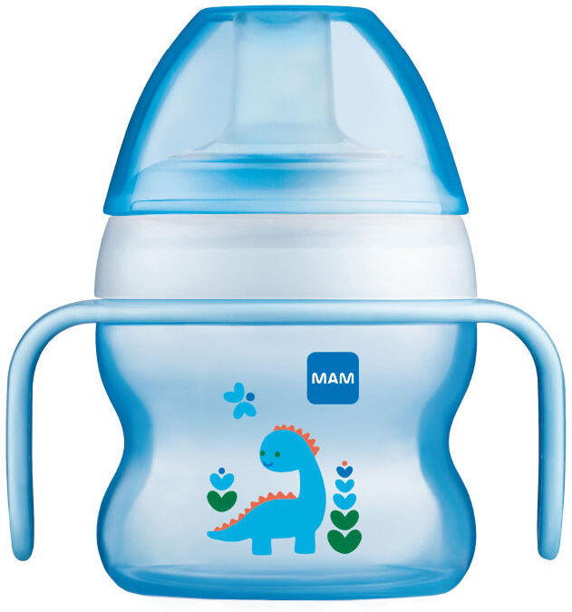 MAM Starter Cup 4+ Mesi Silicone Capienza: 150 Ml Azzurro