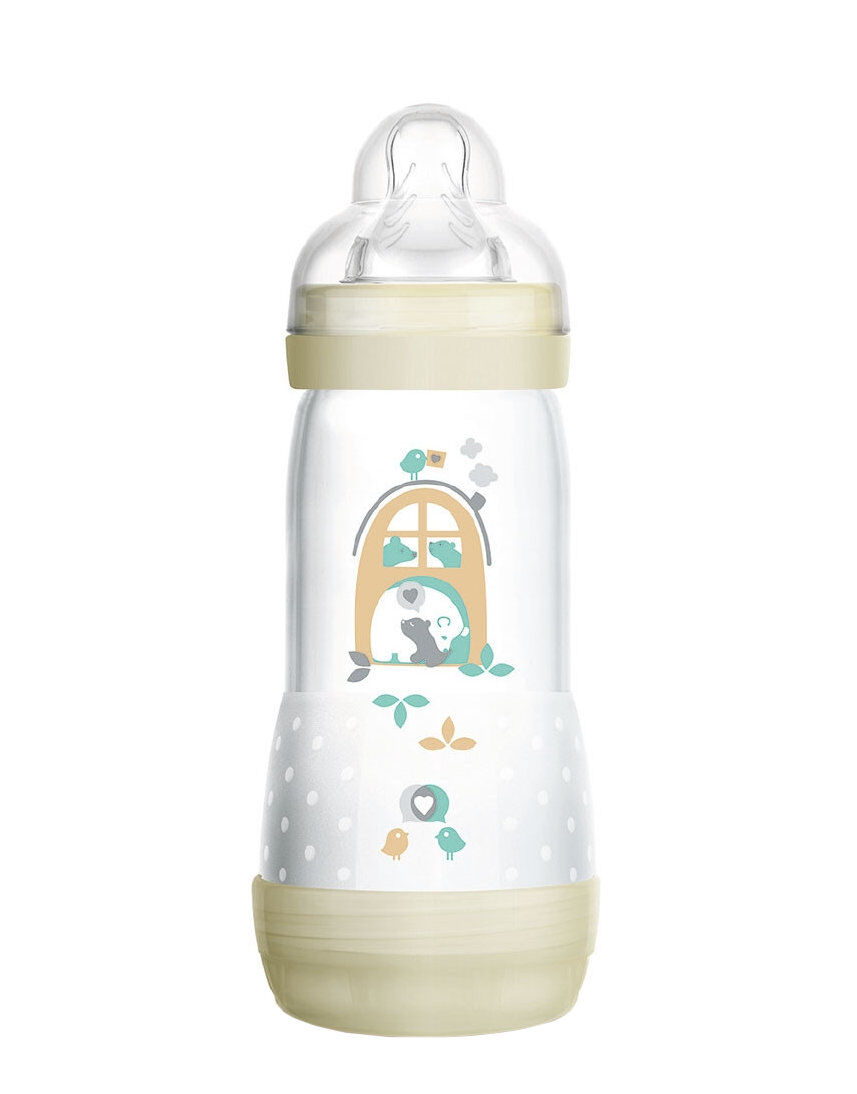 MAM Easy Start Anti-Colic 4+ Mesi Silicone Capienza: 320 Ml Bianco