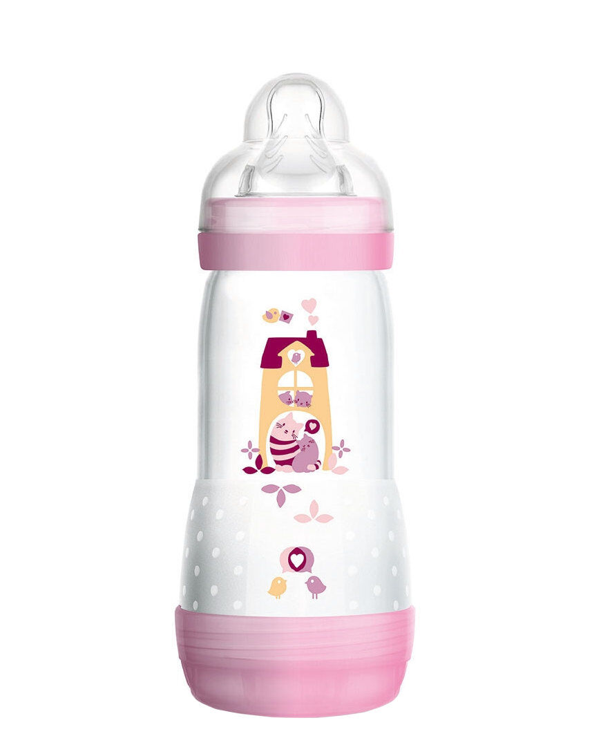 MAM Easy Start Anti-Colic 4+ Mesi Silicone Capienza: 320 Ml Rosa