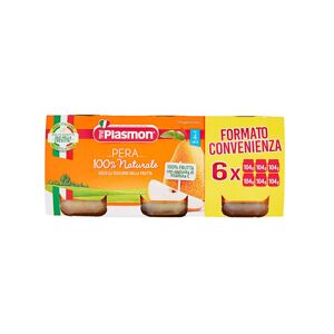 PLASMON Pera 100% Naturale Da 4 Mesi 624 Grammi