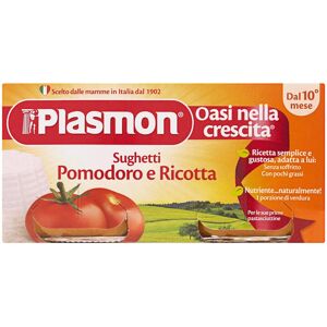 PLASMON Sughetti Pomodoro E Ricotta 100% Naturale Dal 10° Mese 160 Grammi