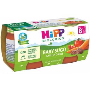 HIPP Baby Sugo - Ragù Di Carne 2 Vasetti Da 80 Grammi