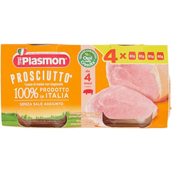 plasmon prosciutto 100% naturale da 4 mesi 320 grammi