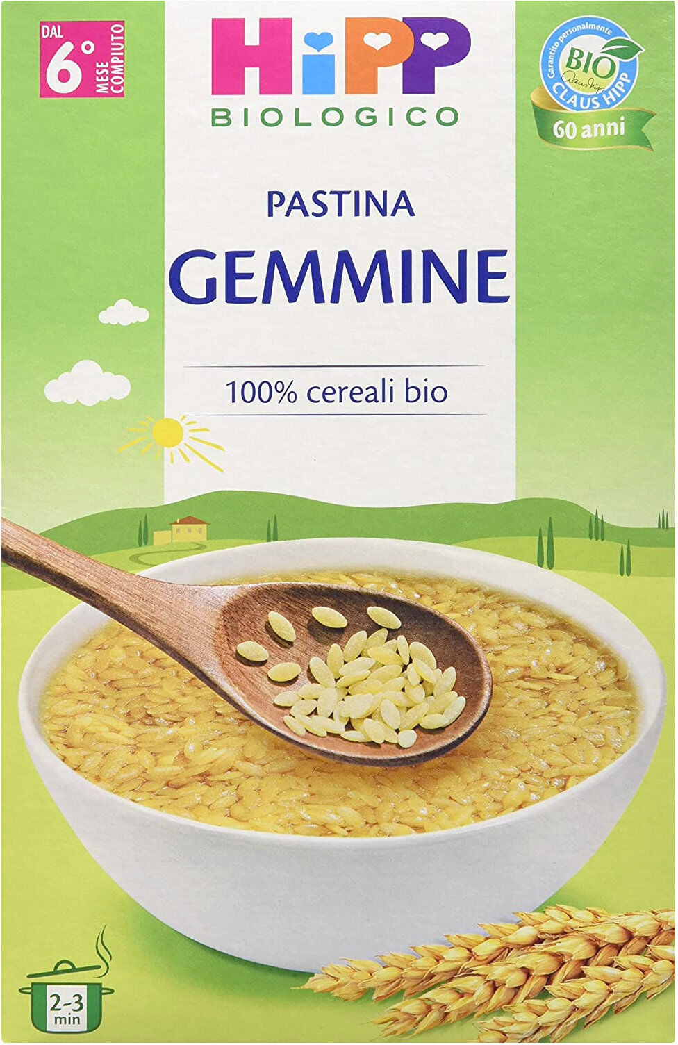 hipp pastina - gemmine 320 grammi