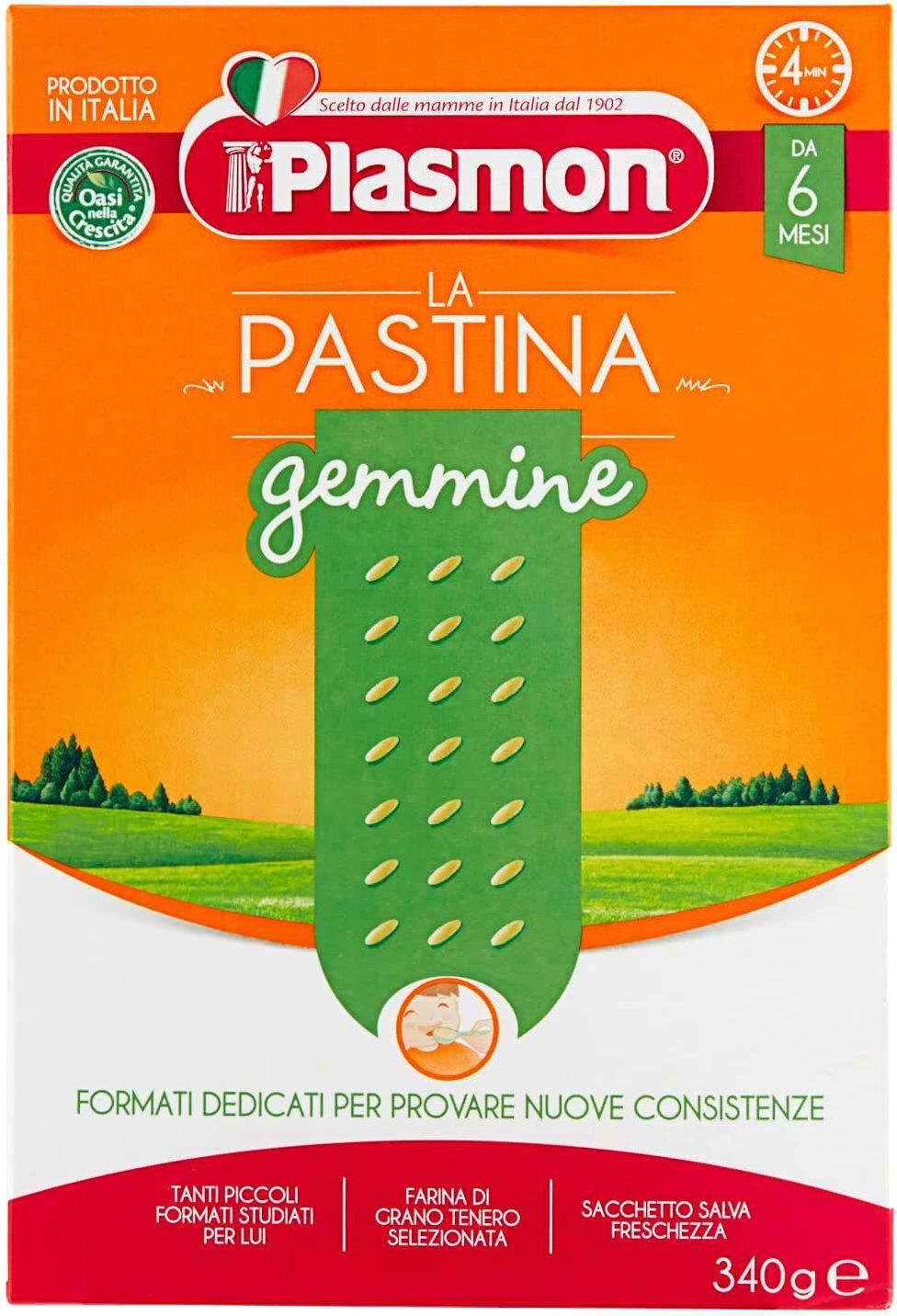 plasmon la pastina gemmine da 6 mesi 340 grammi